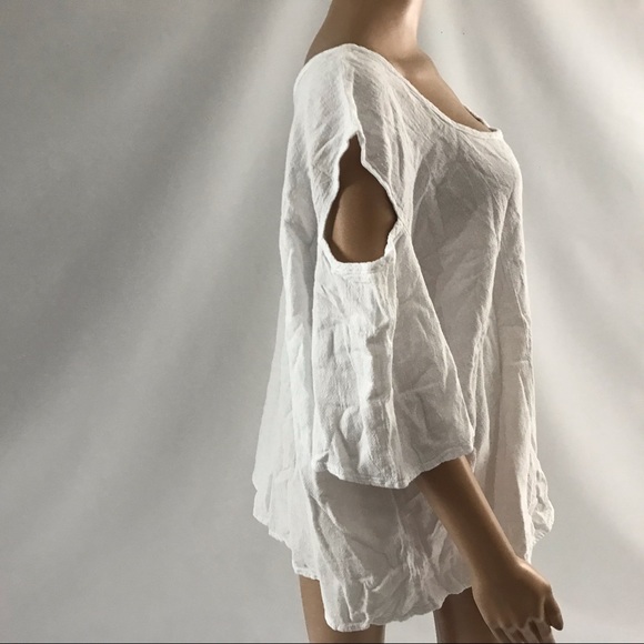 New Gauzey Women’s Top Size 2X White Boho - Picture 3 of 8
